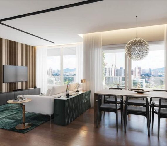 Living - Planta de 128 m2 - Talent