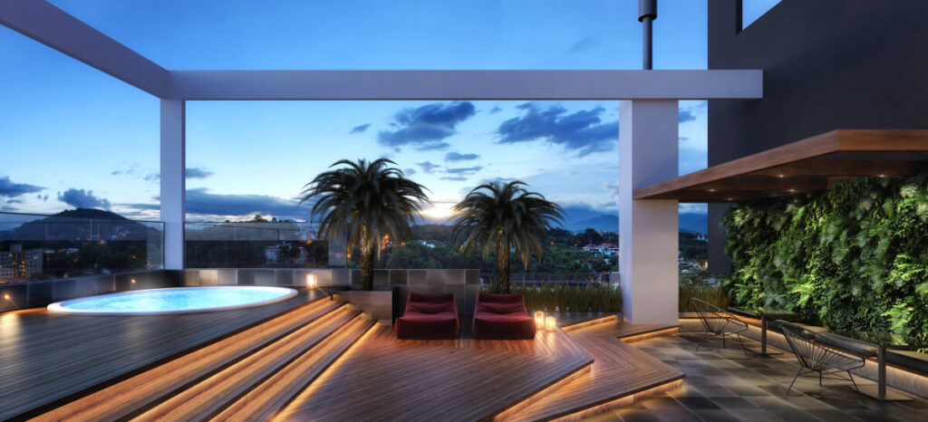 Terraço cobertura em apartamento - The Lux Residence Incorposul | Foto: Incorposul