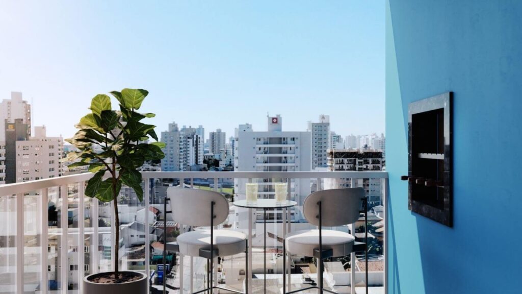 Sacada do apartamento Rio Grande Connection | Foto: Incorposul