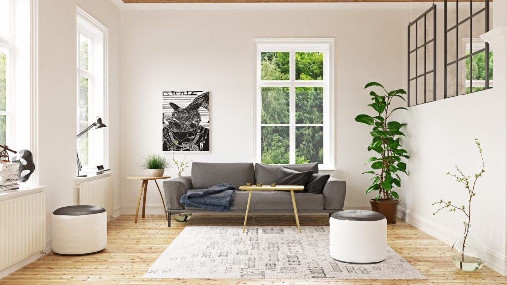 Decoração escandinava.