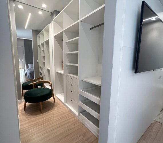 Closet - Apartamento Decorado em Joinville - 704 - Monte Saint-Michel Residence