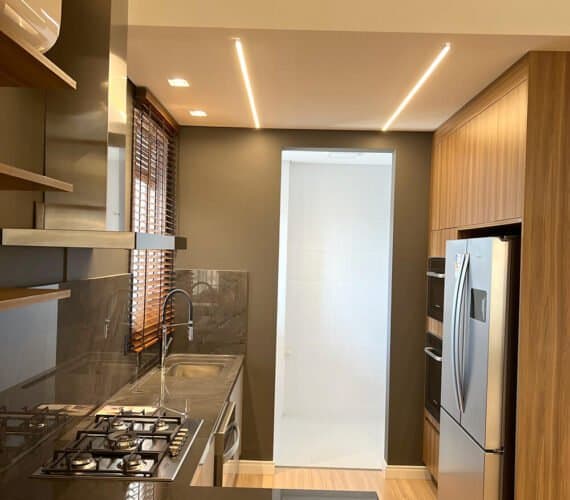 Cozinha - Apartamento Decorado em Joinville - 704 - Monte Saint-Michel Residence