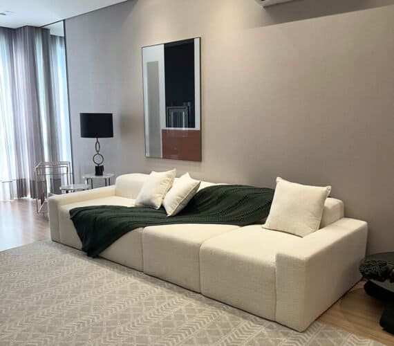 Living - Apartamento Decorado em Joinville - 704 - Monte Saint-Michel Residence